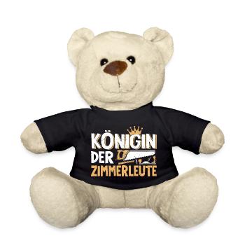 Zimmerer Zimmermann Zimmerei Zimmerin - Teddy - Schwarz - Vorne