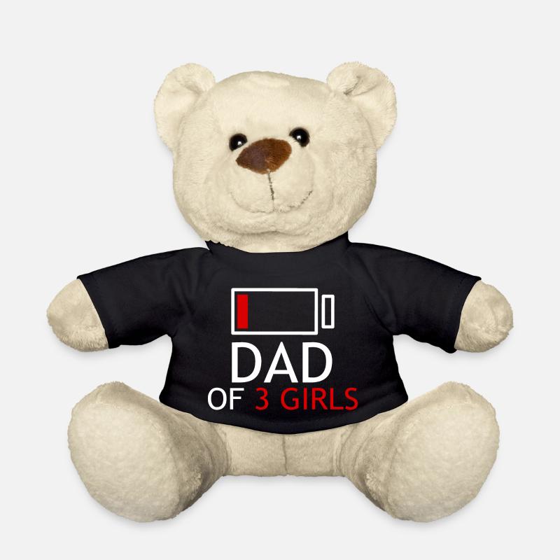 papa de 3 filles - Nounours - noir