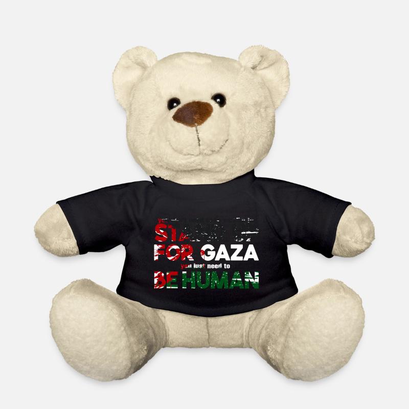 défendre Gaza - Nounours - noir