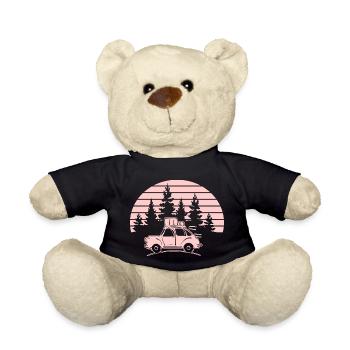 Der Weg ist das Ziel Roadtrip Reisen Urlaub Campen - Teddy - Schwarz - Vorne