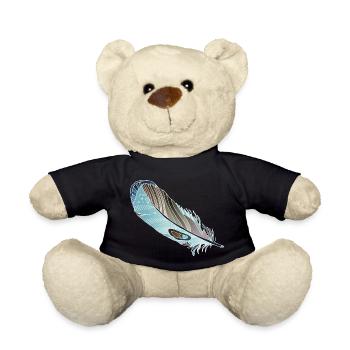 Feather - Teddy Bear - black - Front