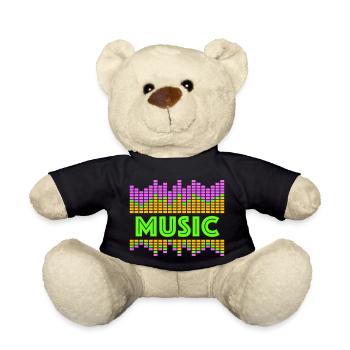 Égaliseur de musique LED Lumières Rythme Danse Stéréo - Nounours - noir - Devant