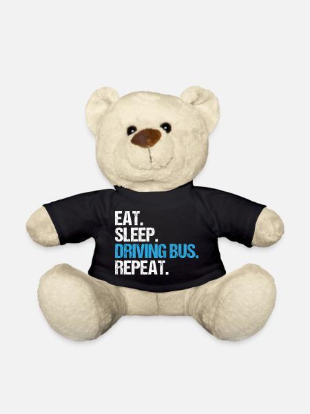 Bus bus Bus Driver Bus bus de ligne cadeau - Nounours - noir