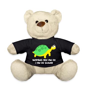 Tout ce que vous pouvez faire, je peux le faire plus lentement! - Nounours - noir - Devant