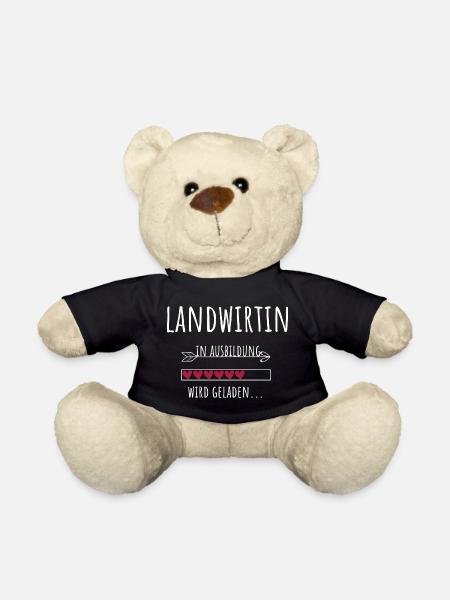 Landwirtin Azubi Beruf Ausbildung Landwirtschaft - Teddy - Schwarz