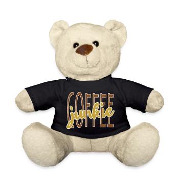 Coffee drinker coffee saying coffee lover - Teddy Bear - black - Front