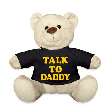 Talk to daddy - Teddy - Schwarz - Vorne