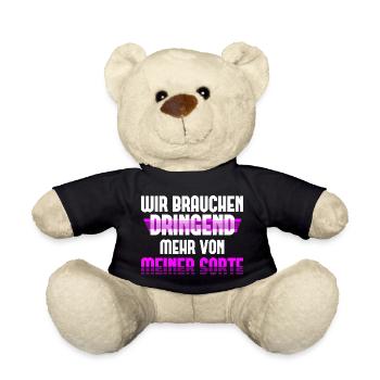 Wir Brauchen Dringend Mehr von Meiner Sorte - Teddy - Schwarz - Vorne