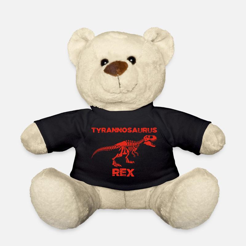Rotes Tyrannosaurus-Skelett - Teddy - Schwarz
