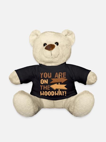 Woodway! - Denglish Sprüche Denglisch - Teddy - Schwarz