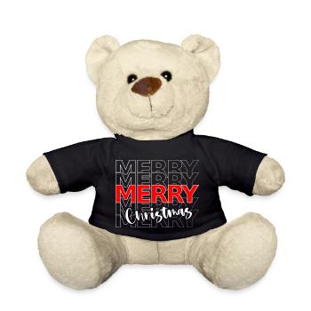 Merry Christmas - ambiance noel - Nounours - noir - Devant