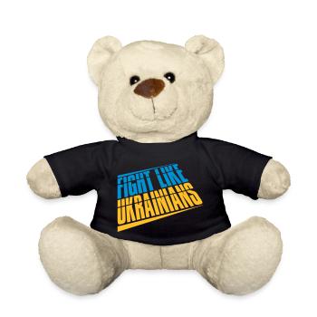 fight like ukrainians Zitat - Teddy - Schwarz - Vorne