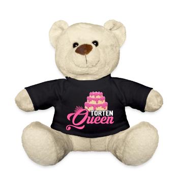 Torten Queen Konditor Torten Bäckerin - Teddy - Schwarz - Vorne