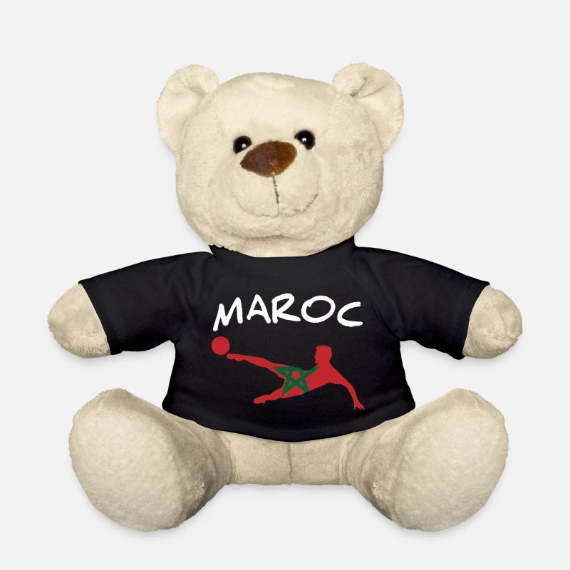 Morocco Football 2022 - Teddy Bear - black