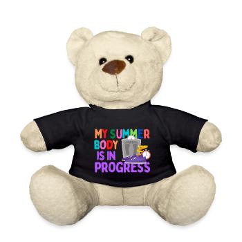 Mein Sommerkörper ist in Arbeit - Teddy - Schwarz - Vorne