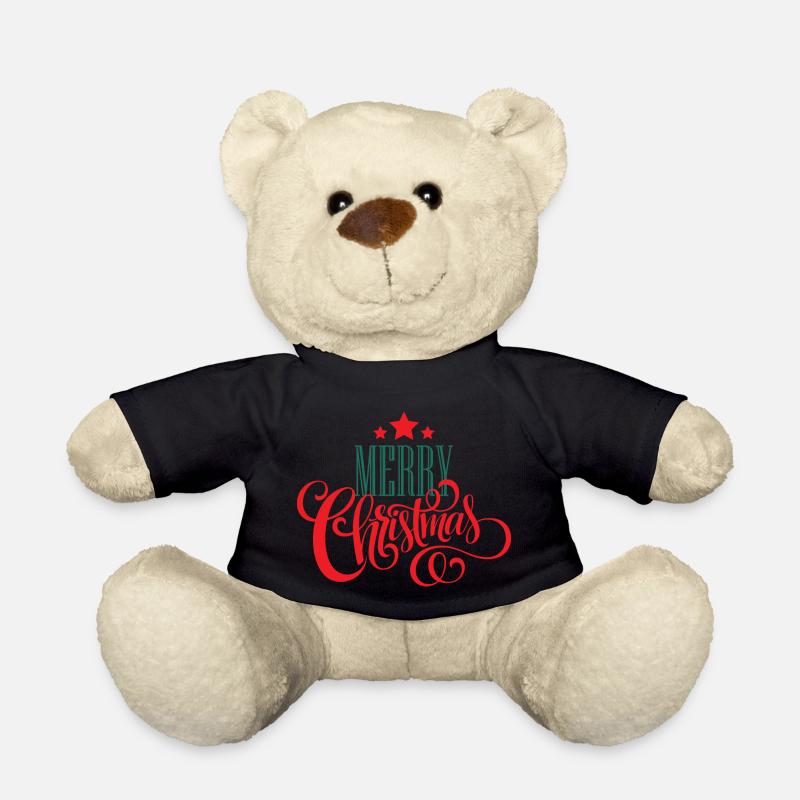 Design de Noël et étoiles - Nounours - noir