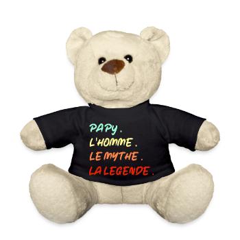 Paypy,the man,the myth,the legend - Teddy Bear - black - Front