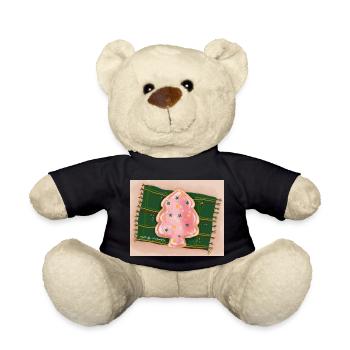 Plätzchen Wehnachten - Teddy - Schwarz - Vorne