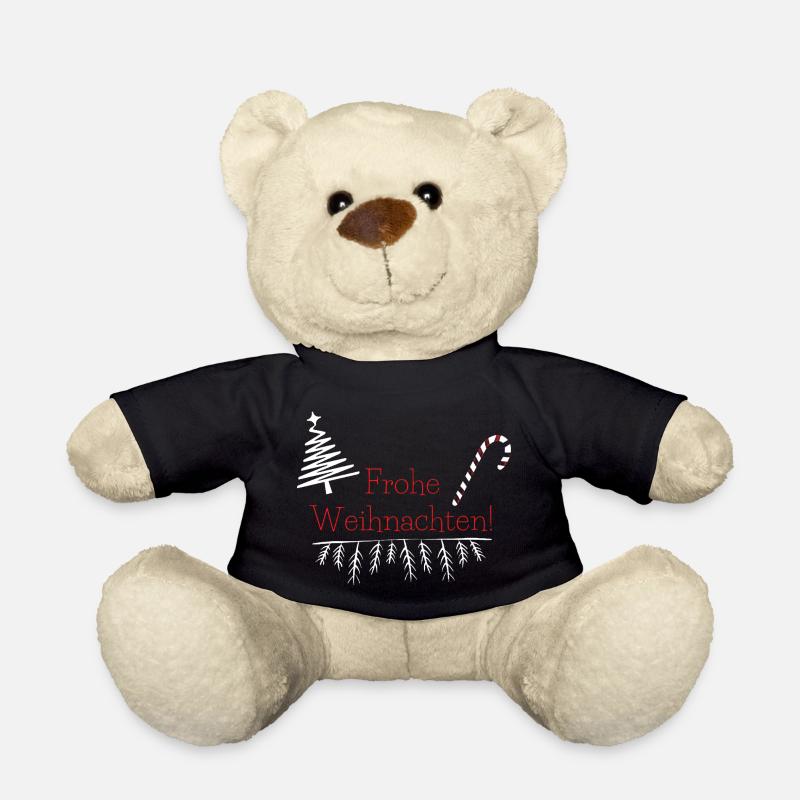 Frohe Weihnachten! - Teddy - Schwarz