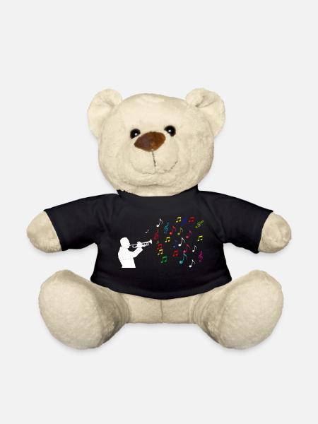 Musique trompette saxophone - Nounours - noir