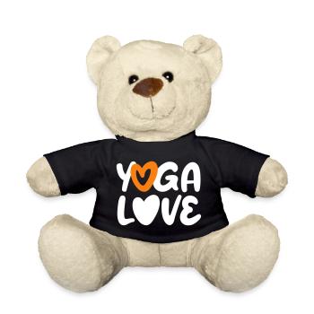 Yoga Love Herz Quote Fan Meditation Handschrift - Teddy - Schwarz - Vorne