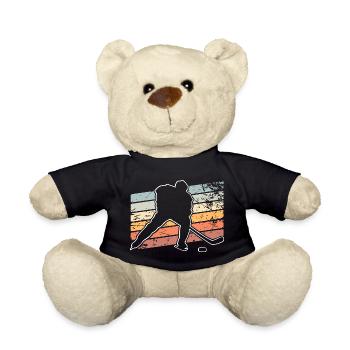Eishockey  - Teddy Bear - black - Front