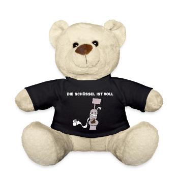 Schüssel Voll Klo WC 00 - Teddy - Schwarz - Vorne