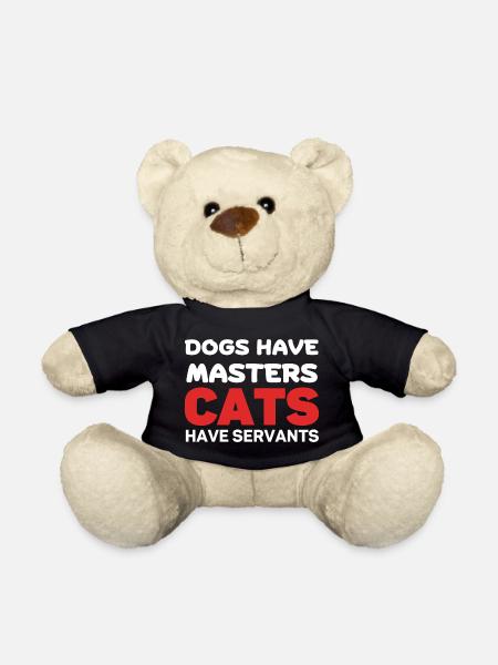 Chats ont des serviteurs - Teddybjørn - sort