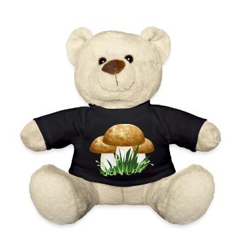 Ein guter Pilzkenner findet immer einen Steinpilz - Teddy - Schwarz - Vorne