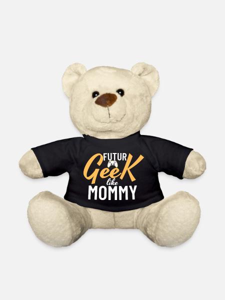 Future Geek Like Mommy - Teddy Bear - black