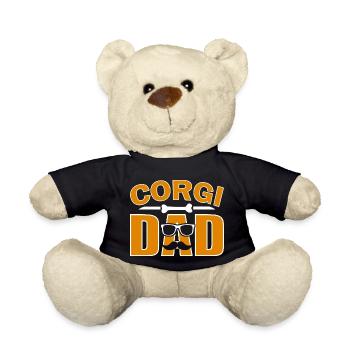 Corgi dad for dad dog lover - Teddy Bear - black - Front