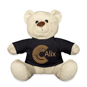 For Alix - Teddy Bear - black - Front
