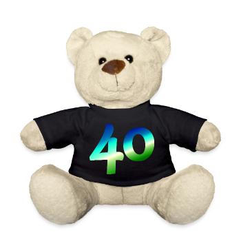 tolle apparel, 40 karibischer farbverlauf - Teddy - Schwarz - Vorne