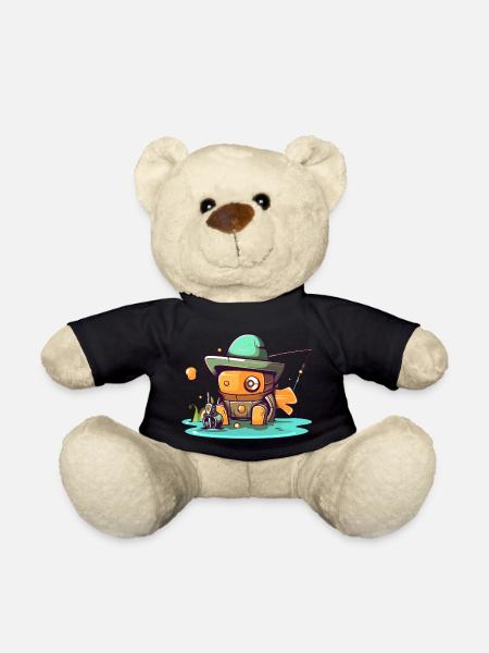 Robot pécheur - Nounours - noir