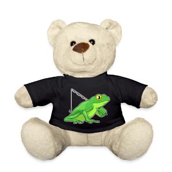 Canne à pêche Pêcheur Pêcheur Grenouille Canne à pêche - Nounours - noir - Devant