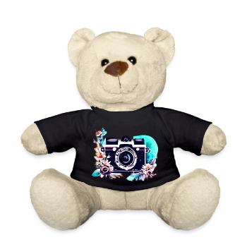 Fotograf Kamera Fotografen lustig Fotografieren - Teddy - Schwarz - Vorne