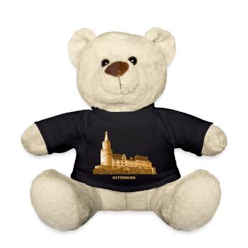 Osterburg Weida Vogtland Thuringia Castle - Teddy Bear - black - Front
