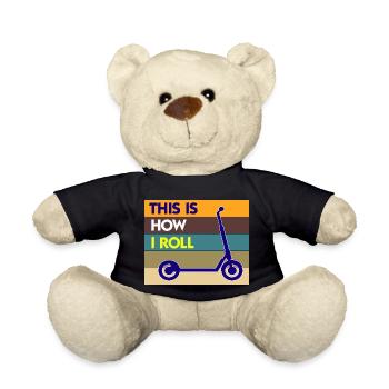 E-Scooter Roller Scooter - Teddy - Schwarz - Vorne