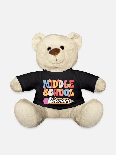 Niedlicher Mittelschullehrer Mittelschulunterricht - Teddy - Schwarz