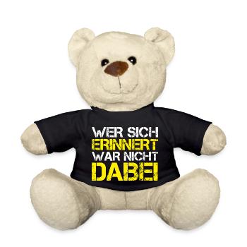 Mallorca WER SICH ERINNERT WAR NICHT DABEI Bier 23 - Teddy - Schwarz - Vorne