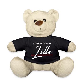 Lille 59 Frankreich Kennzeichen - Teddy - Schwarz - Vorne
