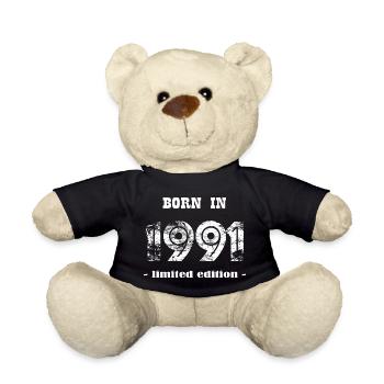 BORN IN 1991 - limited edition - Teddy - Schwarz - Vorne