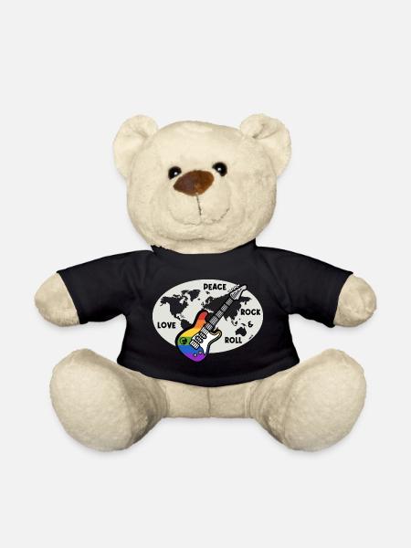 World Peace Rock - Teddy - Schwarz