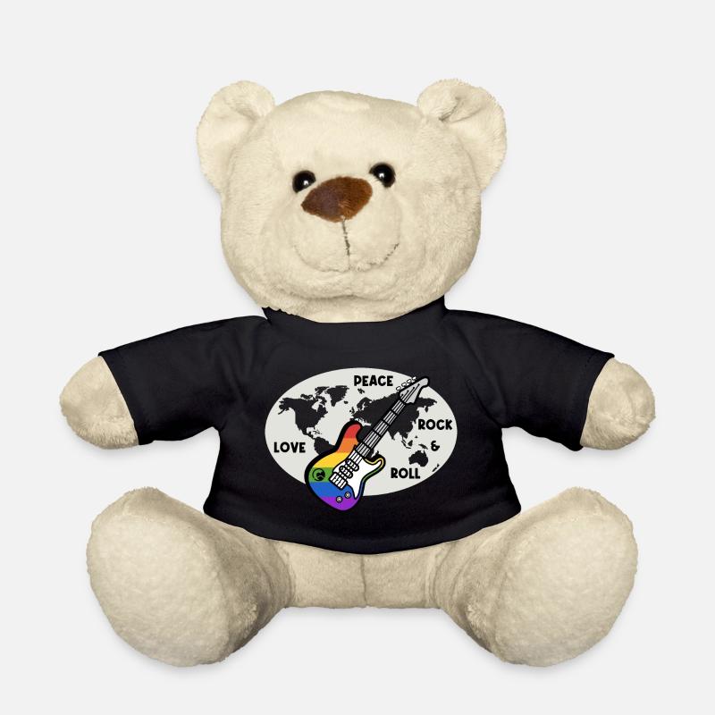 World Peace Rock - Teddy - Schwarz