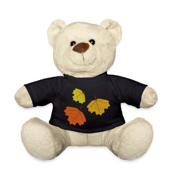 feuilles d’automne - Nounours - noir - Devant