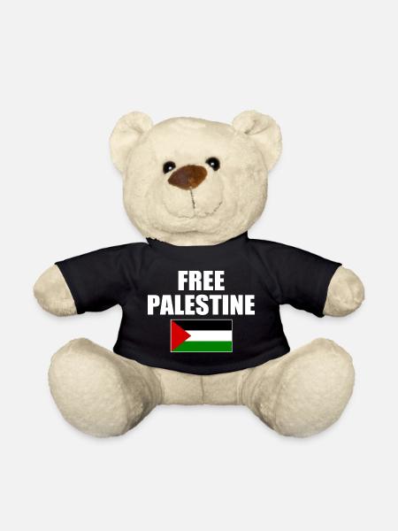 Free palestine - Teddy - Schwarz