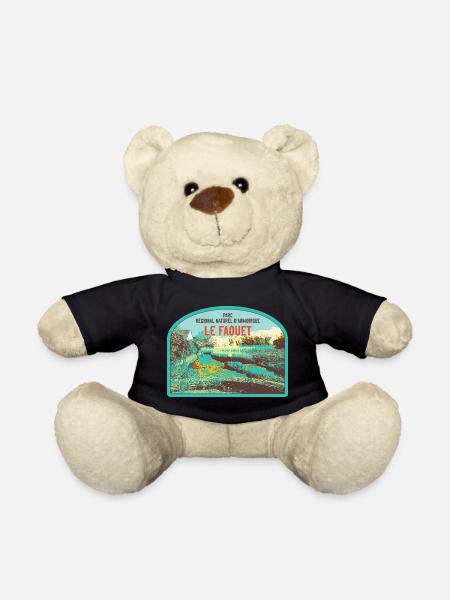 Faouet Landscape Badge: Breton Nature - Teddy Bear - black
