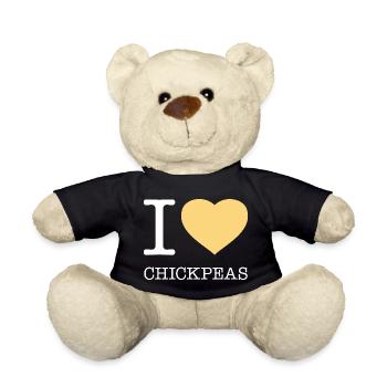 I LOVE CHICKPEAS - Teddy - Schwarz - Vorne