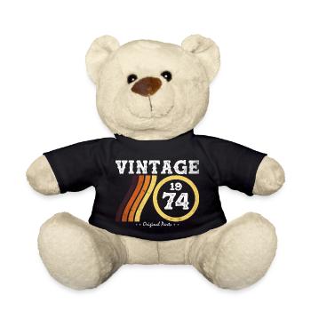 Classic Vintage 1974 - Limited Edition Retro 50 - Teddy Bear - black - Front