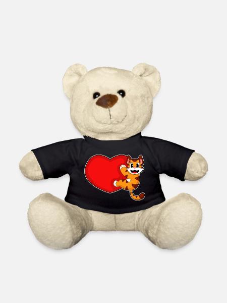 Tiger Herz - Teddy - Schwarz